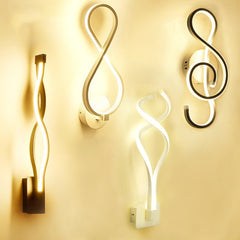 Led Bedroom Bedside Wall lamp Creative Simple Modern Lamp Art Wall lamp Acrylic  Corridor Staircase Lights