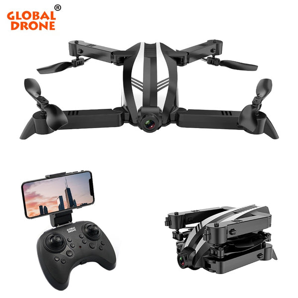 Global Drone SPYDER-X Quadrocopter Dron RC Helicopter WIFI FPV Foldable Quadcopter Selfie Drones with Camera HD Mini Drone X Pro
