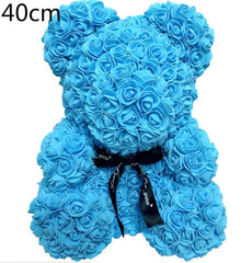 Valentine Rose Bear Heart Flower Gift