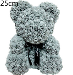 Valentine Rose Bear Heart Flower Gift