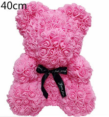 Valentine Rose Bear Heart Flower Gift