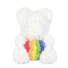 Teddy Bear of Rose Artificial Flowers