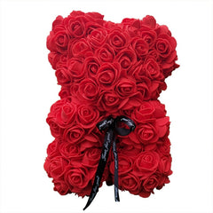 Teddy Bear of Rose Artificial Flowers