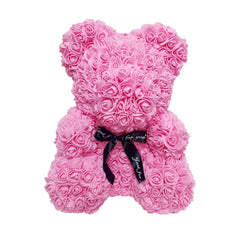 Teddy Bear of Rose Artificial Flowers