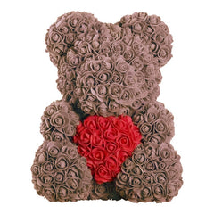 Teddy Bear of Rose Artificial Flowers