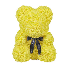 Teddy Bear of Rose Artificial Flowers