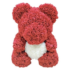 Teddy Bear of Rose Artificial Flowers