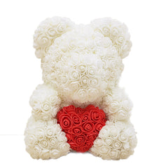 Teddy Bear of Rose Artificial Flowers