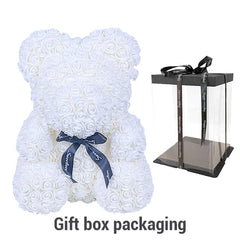 Teddy Bear of Rose Artificial Flowers