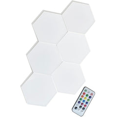 INS Remote Control Honeycomb Modular Assembly Helios Touch Wall Lamp RGB Quantum lamp LED Magnetic Wall Light Bedroom Lamp