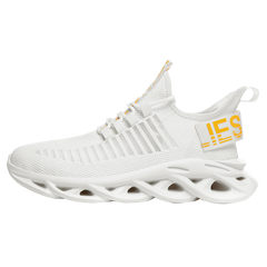 Men Shoes Fly Knit Mesh Breathable Light Weight Running Shoes 2019 Fashion Sports Shoes Adult Sneakers Hollow Sole Plus Size 46