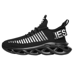 Men Shoes Fly Knit Mesh Breathable Light Weight Running Shoes 2019 Fashion Sports Shoes Adult Sneakers Hollow Sole Plus Size 46