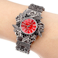 Pulsera Hombre 2019 XINHUA Stainless Steel Dial Quartz Wristwatches for Women Fashion Bracelet Watches Flower Quartz Watch