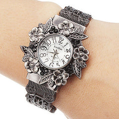 Pulsera Hombre 2019 XINHUA Stainless Steel Dial Quartz Wristwatches for Women Fashion Bracelet Watches Flower Quartz Watch