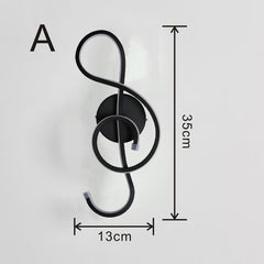 Led Bedroom Bedside Wall lamp Creative Simple Modern Lamp Art Wall lamp Acrylic  Corridor Staircase Lights