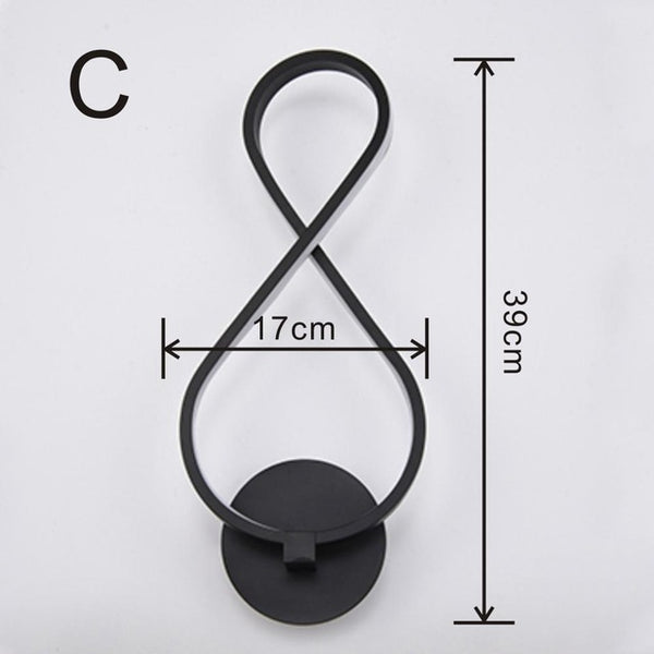 Led Bedroom Bedside Wall lamp Creative Simple Modern Lamp Art Wall lamp Acrylic  Corridor Staircase Lights