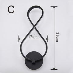 Led Bedroom Bedside Wall lamp Creative Simple Modern Lamp Art Wall lamp Acrylic  Corridor Staircase Lights