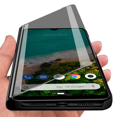 mirror flip cover case for global version xiaomi mi a3 a 3 mia3 xiomi xaomi xiami mia 3 mi 3a xiaomia3 6.088'' phone accessories